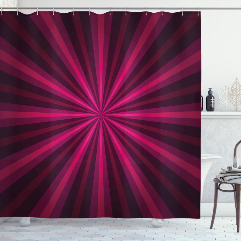 Starburst Futuristic Shower Curtain