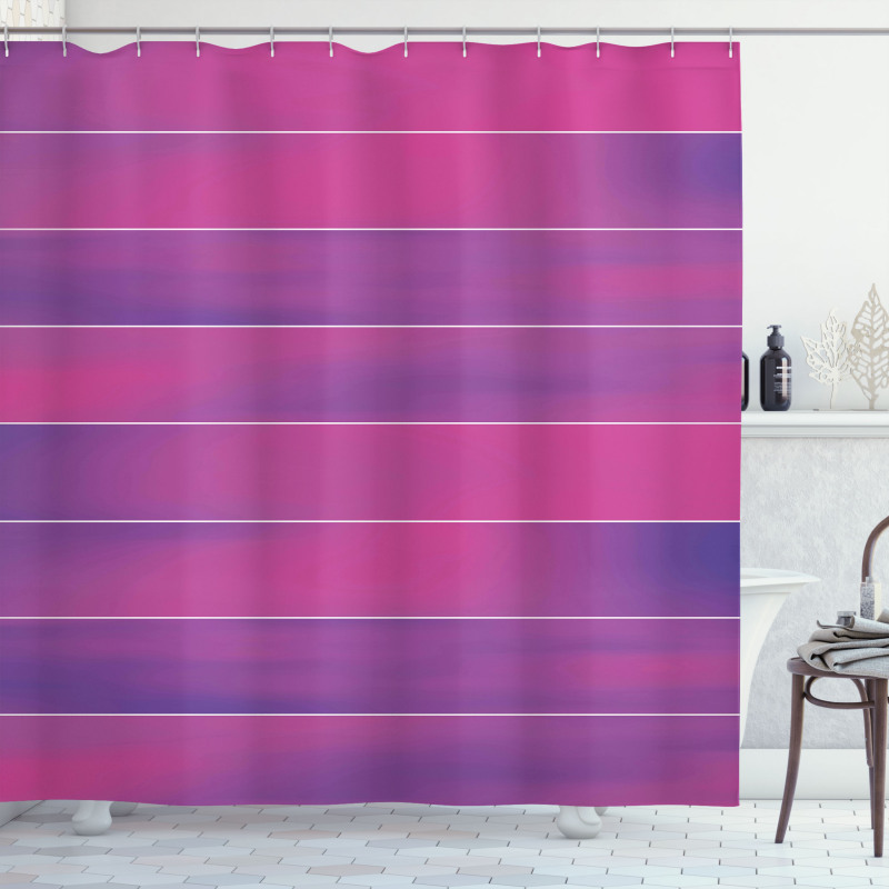 Stripes Soft Colors Shower Curtain