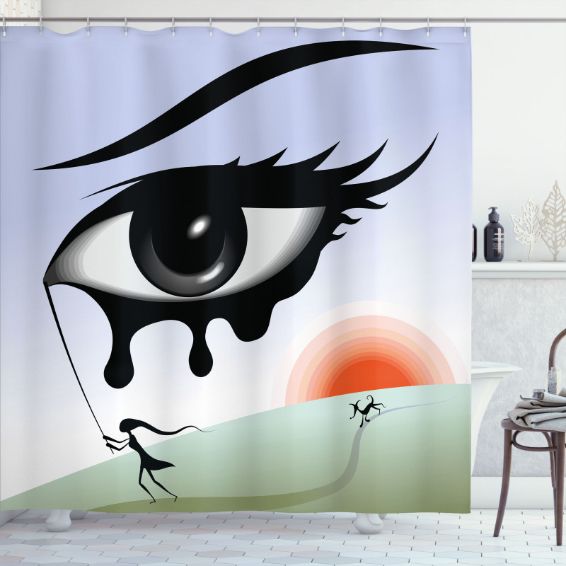 Surreal Avant Garde Art Shower Curtain