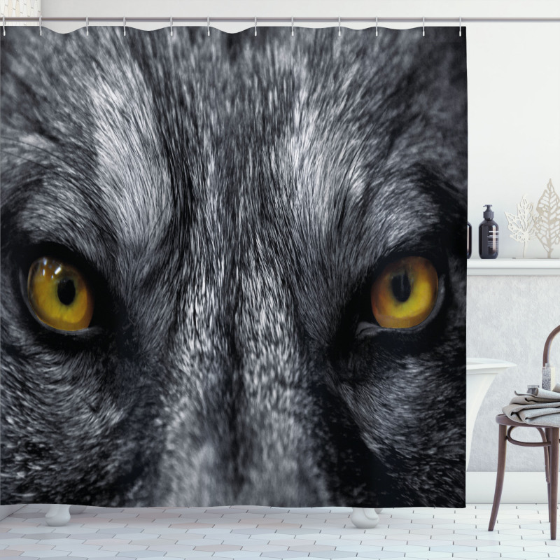 Wild Wolf Dangerous Mammal Shower Curtain