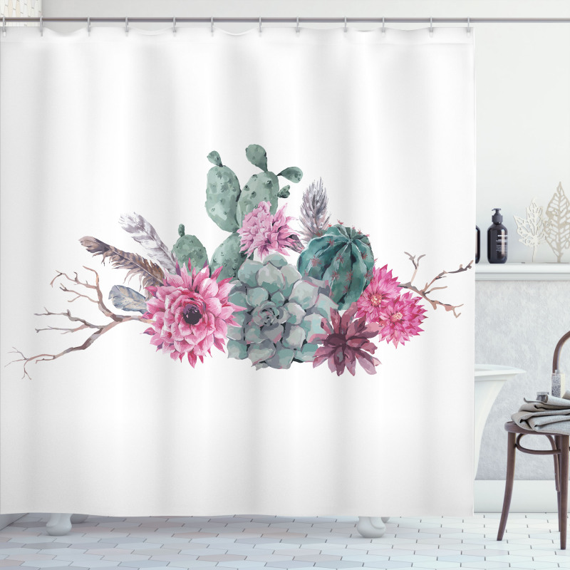 Hipster Elements Shower Curtain