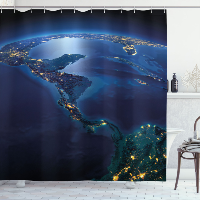 Central America Countries Shower Curtain