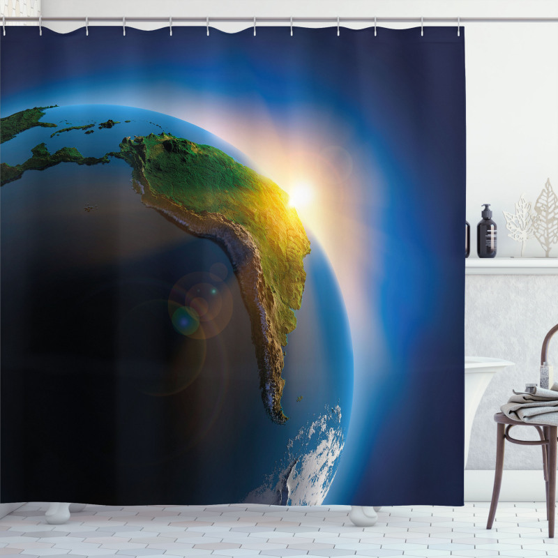 South America Continent Shower Curtain