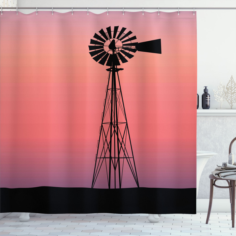 Dreamy Western Sunset Shower Curtain