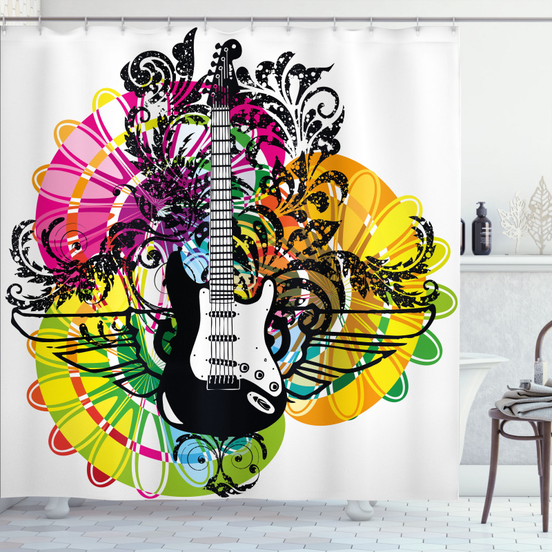 Floral Vibrant Shower Curtain