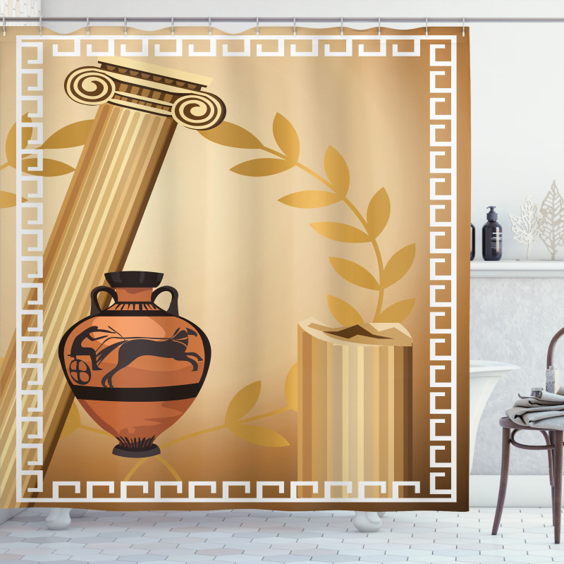 Hellenic Heritage Shower Curtain