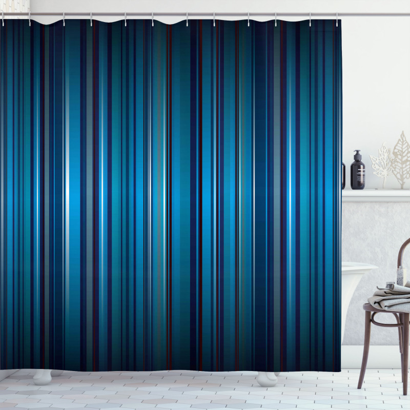 Vibrant Blue Shower Curtain