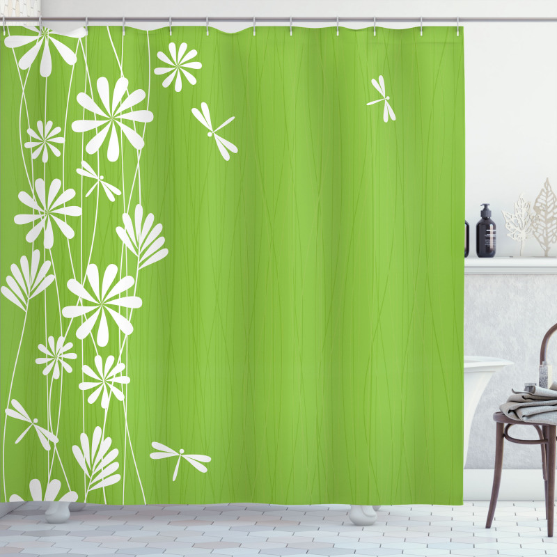 Spring Childish Art Shower Curtain