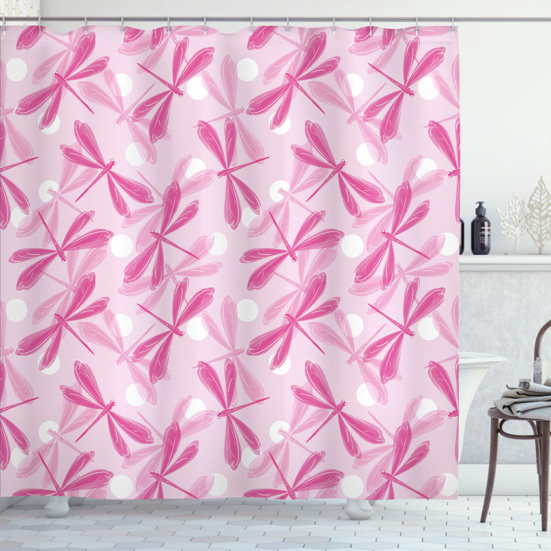 Vibrant Wings Insect Shower Curtain