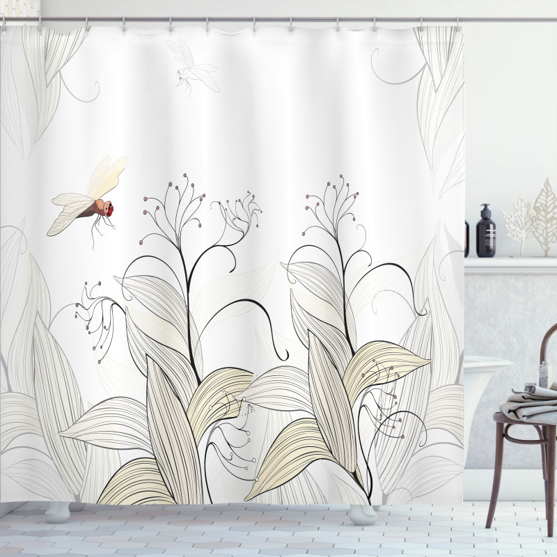 Nature Branches Lake Shower Curtain