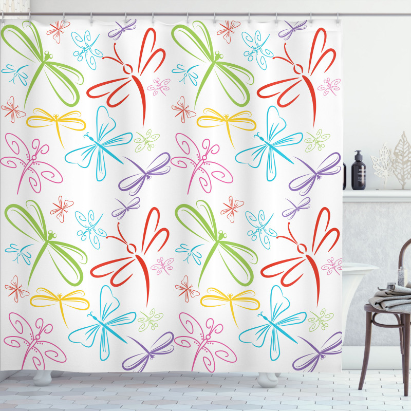 Insects Wings Shower Curtain