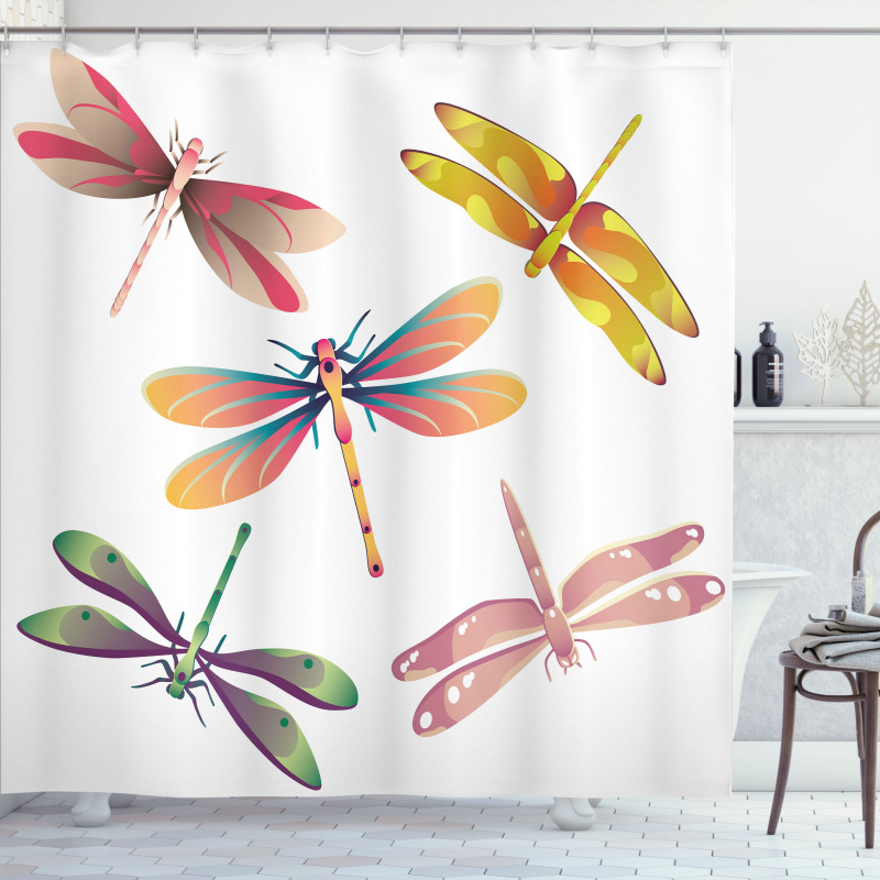 Art Bugs Modern Shower Curtain
