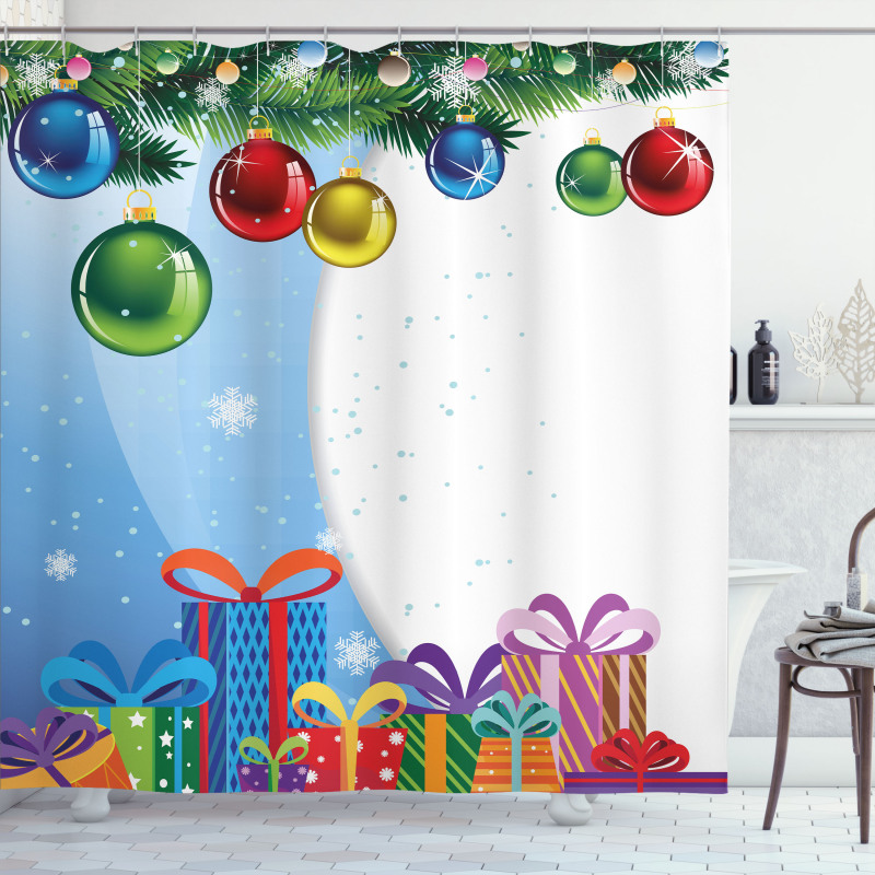 Surprise Boxes Balls Shower Curtain