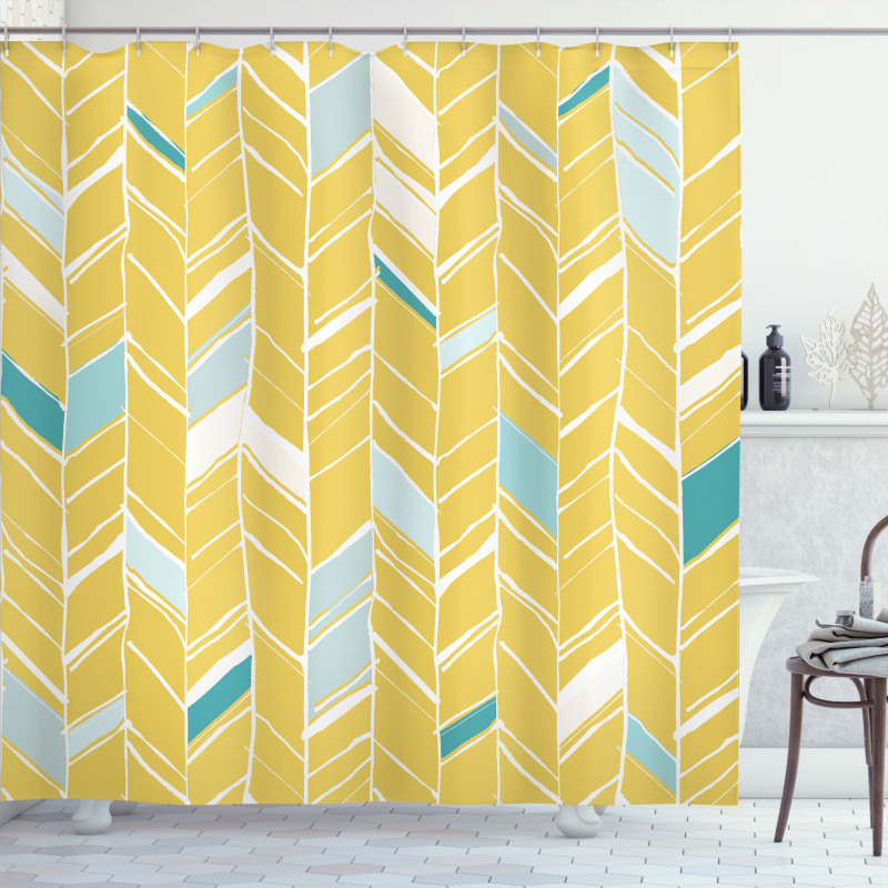 Herringbone Art Shower Curtain