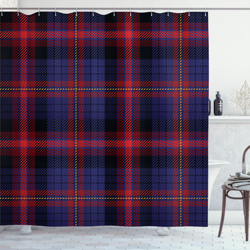 Vibrant Folkloric Shower Curtain