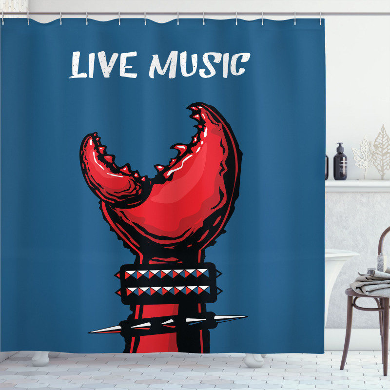 Crab Claw Spiky Wristlets Shower Curtain