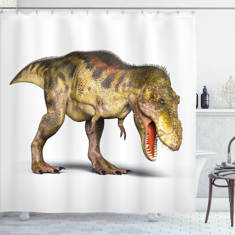 Prehistoric Animal Shower Curtain