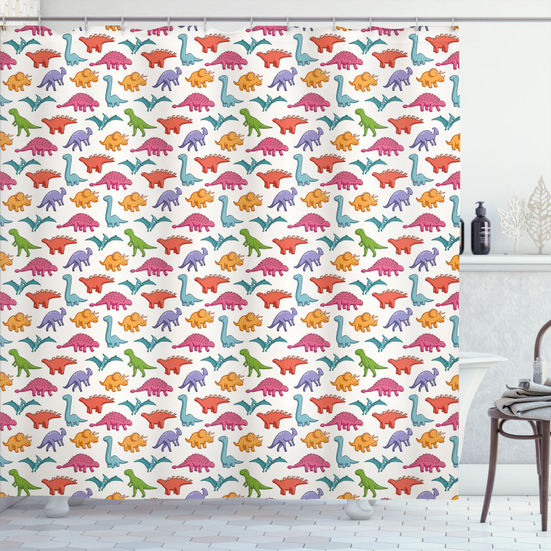 Colorful Kids Pattern Shower Curtain