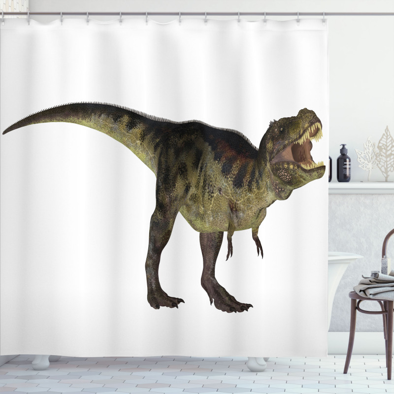 Prehistoric Reptilian Shower Curtain