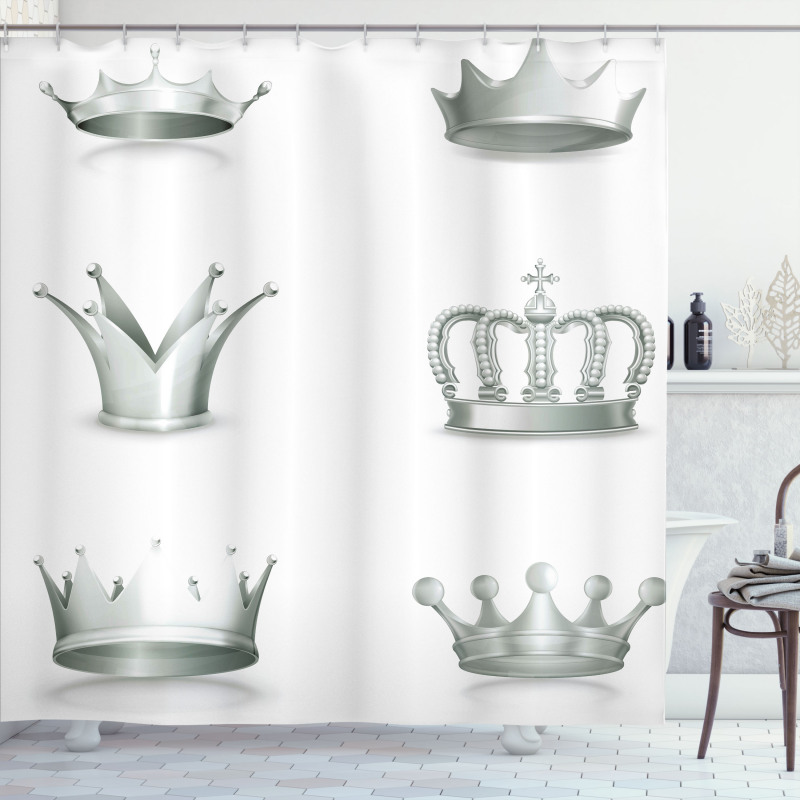 Various Antique Crowns Shower Curtain