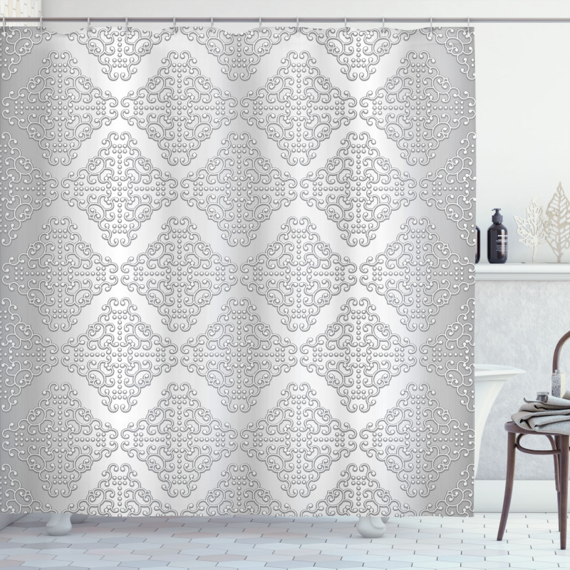 Vintage Damask Swirls Shower Curtain