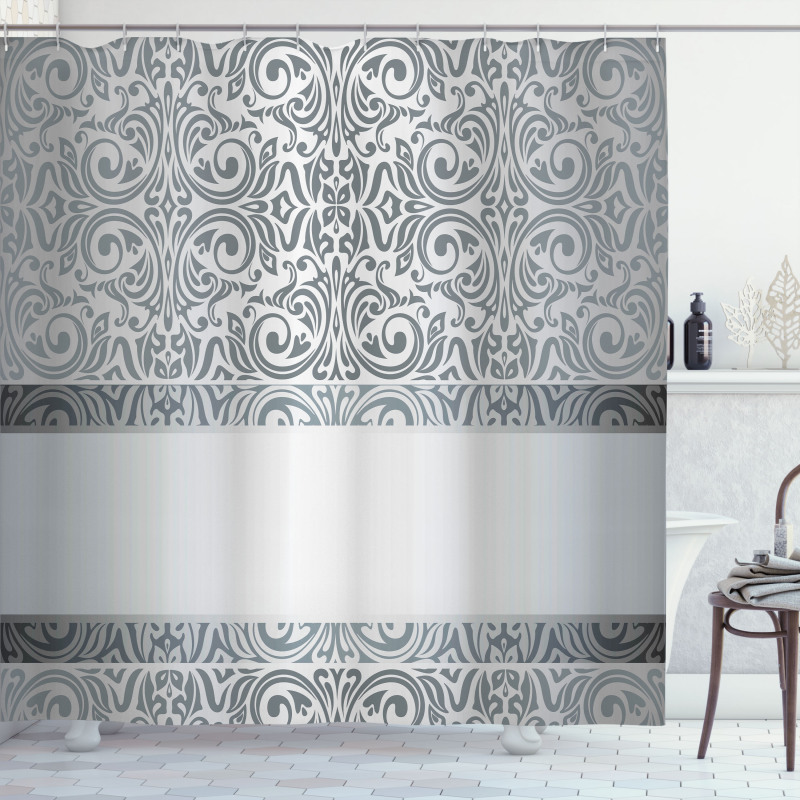 Baroque Damask Curves Shower Curtain
