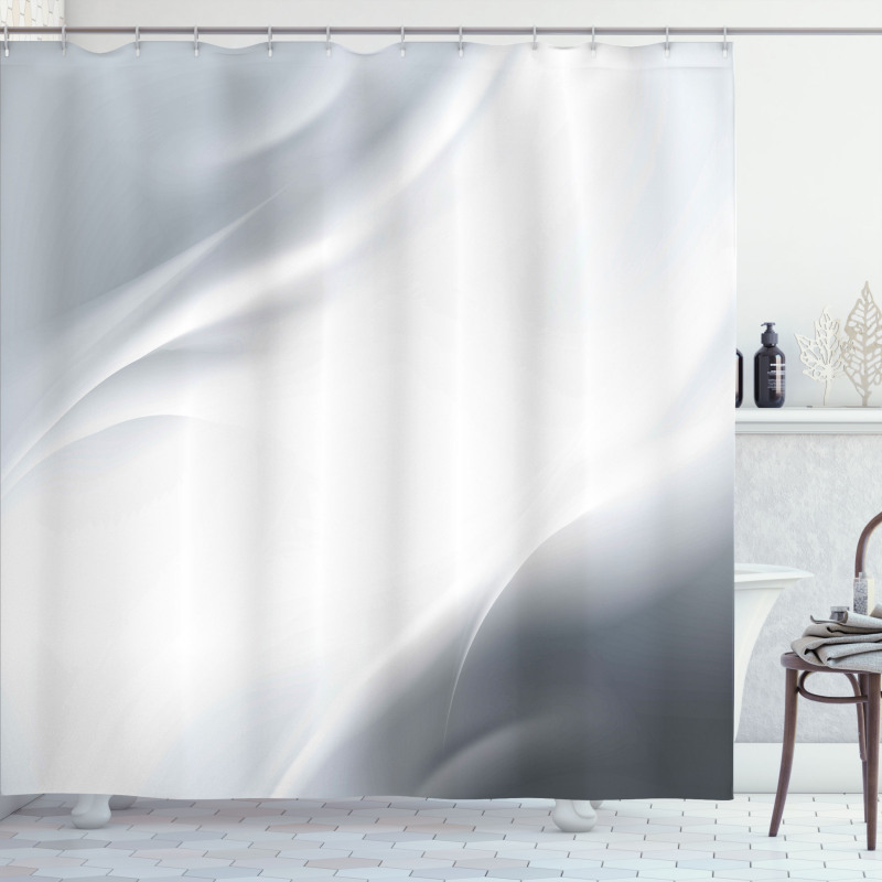 Abstract Ombre Lines Shower Curtain