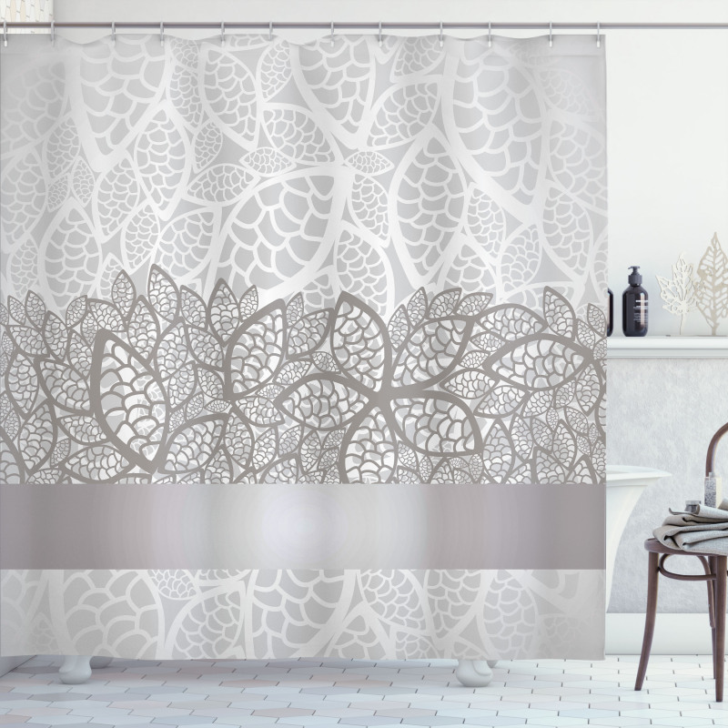 Lace Inspired Floral Shower Curtain