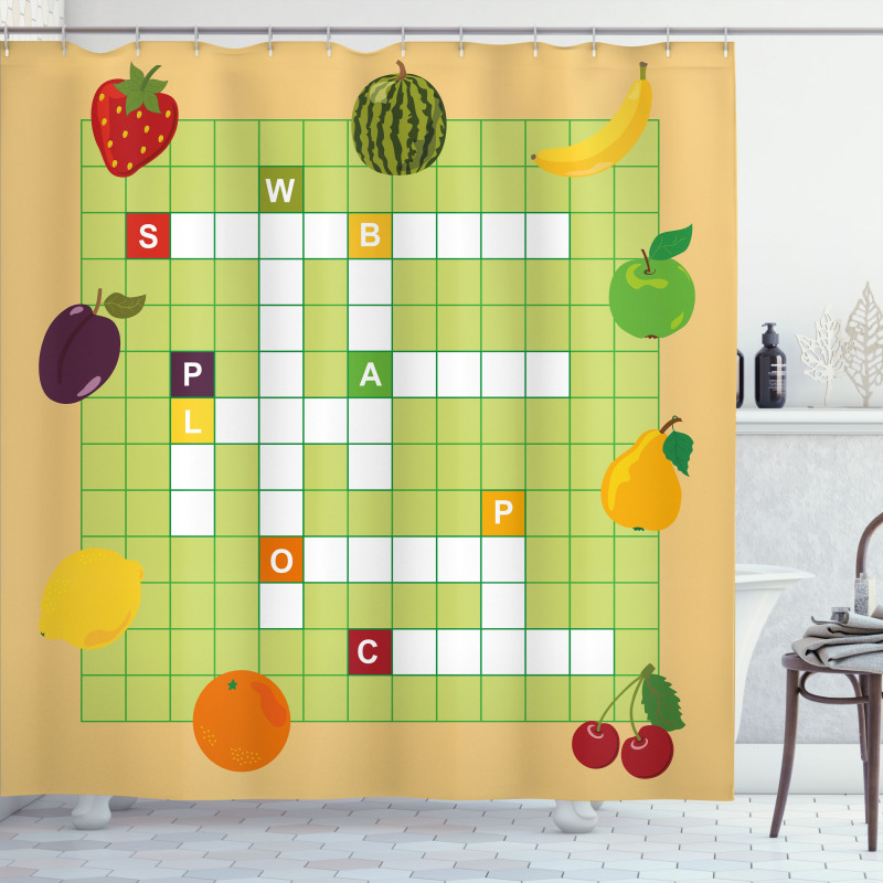 Summer Fruit Shower Curtain