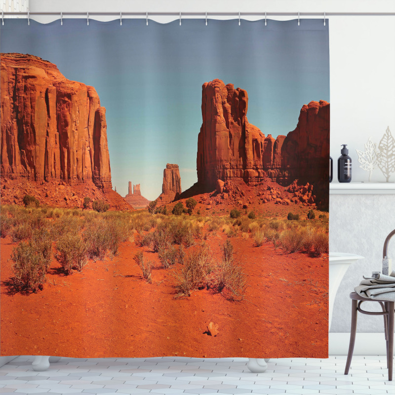 Hot Day Monument Valley Shower Curtain