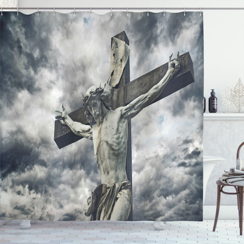 Stormy Dramatic Cloudscape Shower Curtain