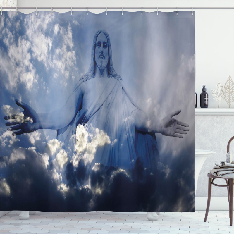 Open Arms Among in Storm Shower Curtain