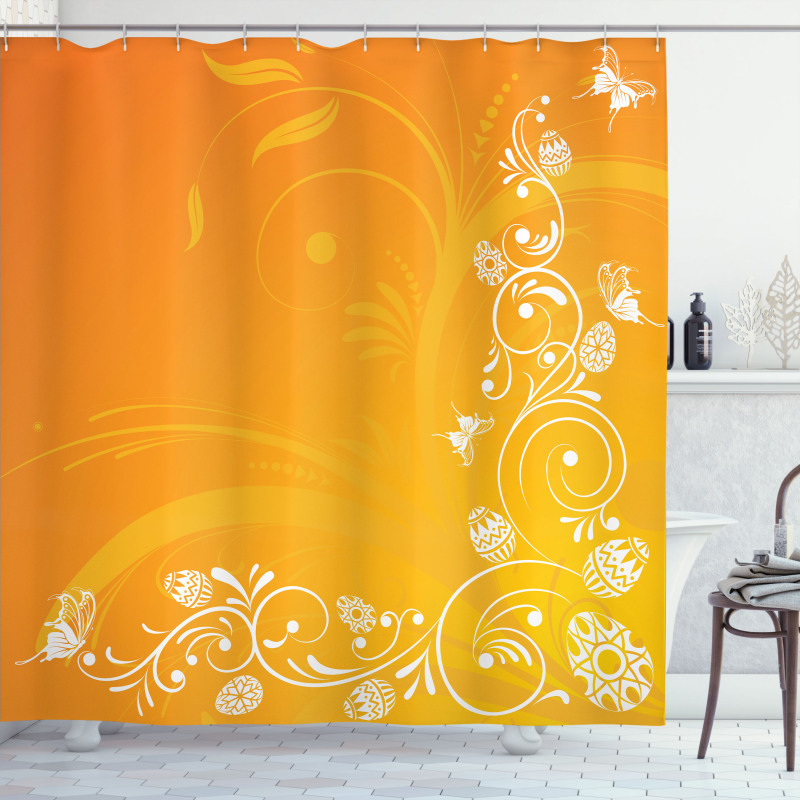 Easter Themed Ornate Shower Curtain