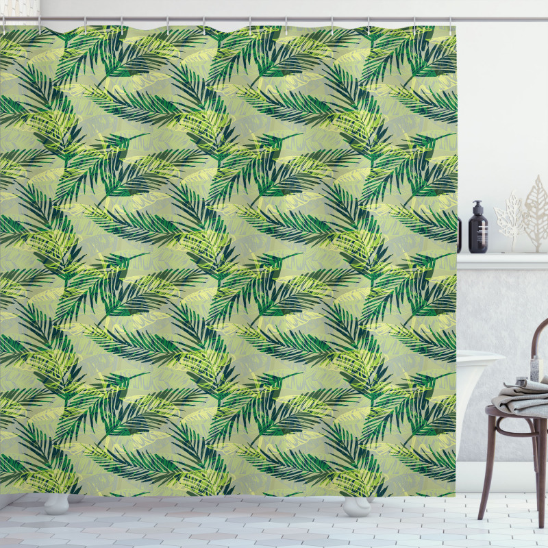 Rainforest Foliage Shower Curtain