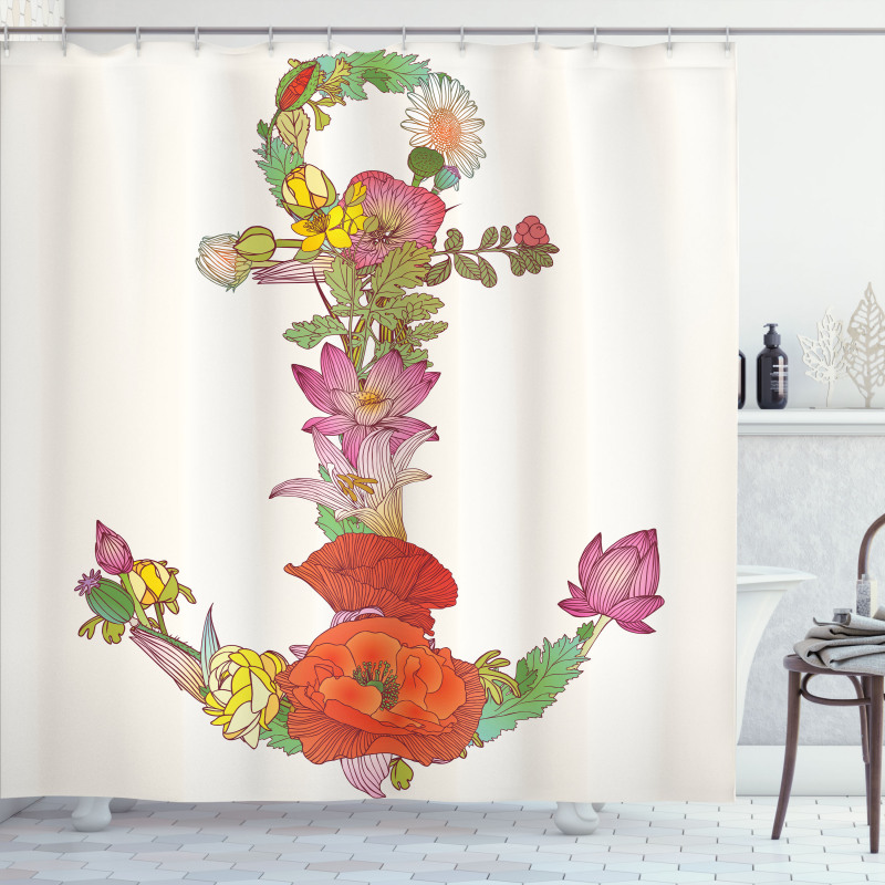 Spring Flowers Blooming Shower Curtain