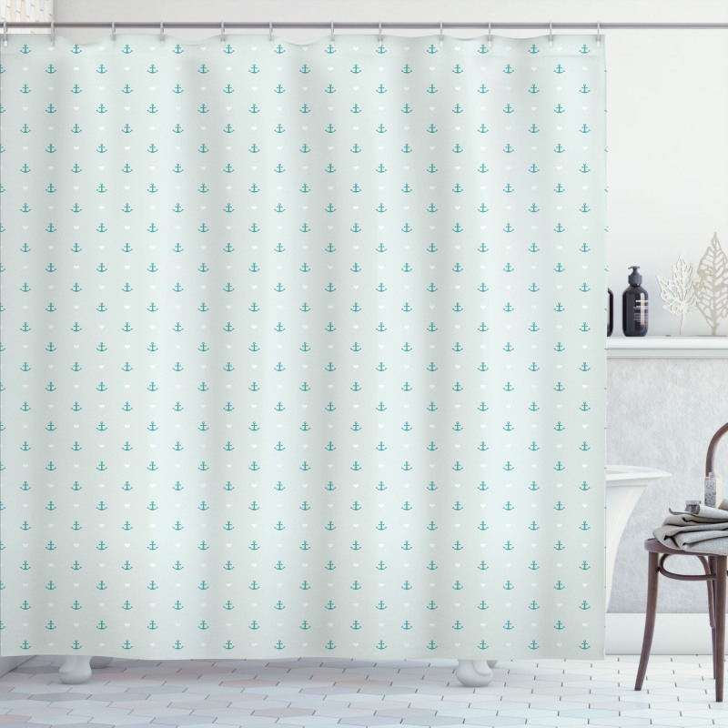 Small Anchors Shower Curtain