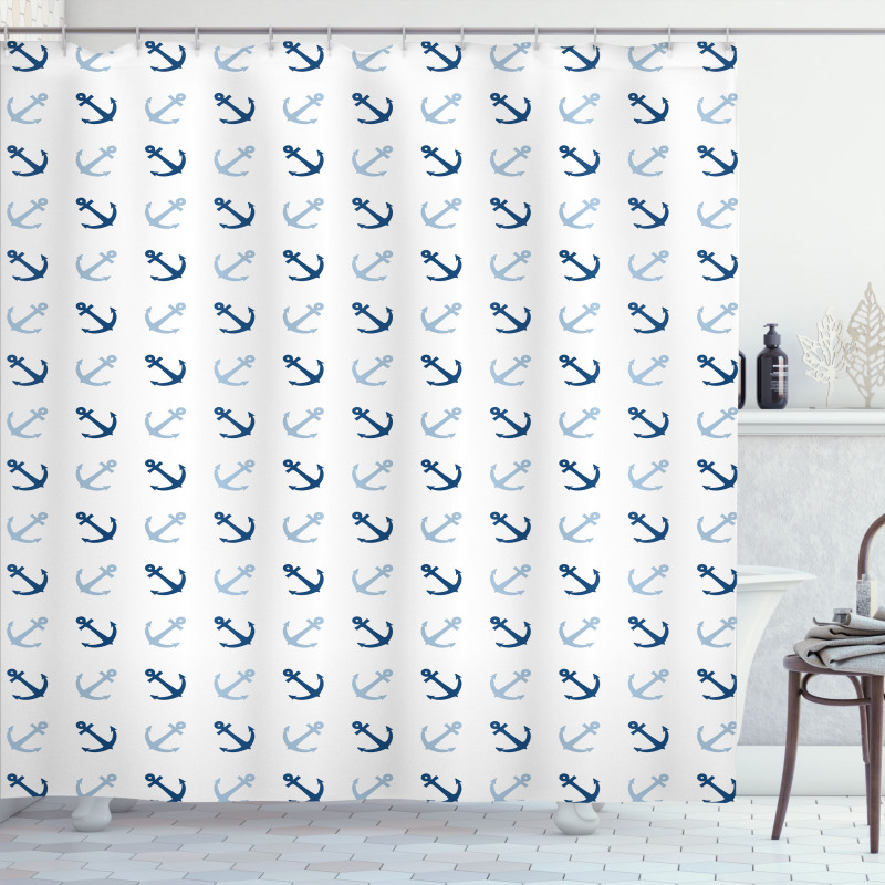 Classical Marine Shower Curtain