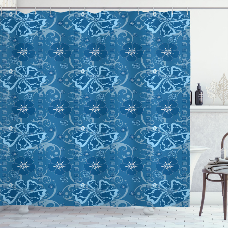 Floral Pattern Shower Curtain