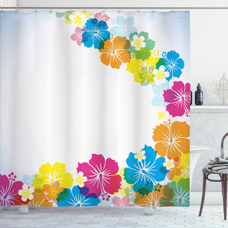 Polynesian Spring Aloha Shower Curtain