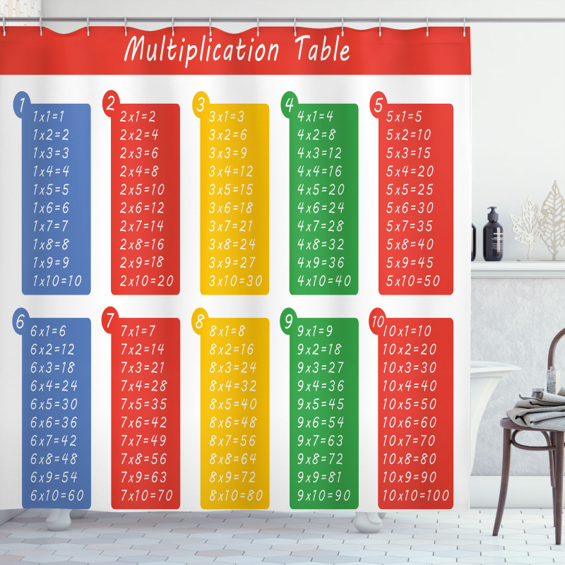 Colorful Classroom Shower Curtain