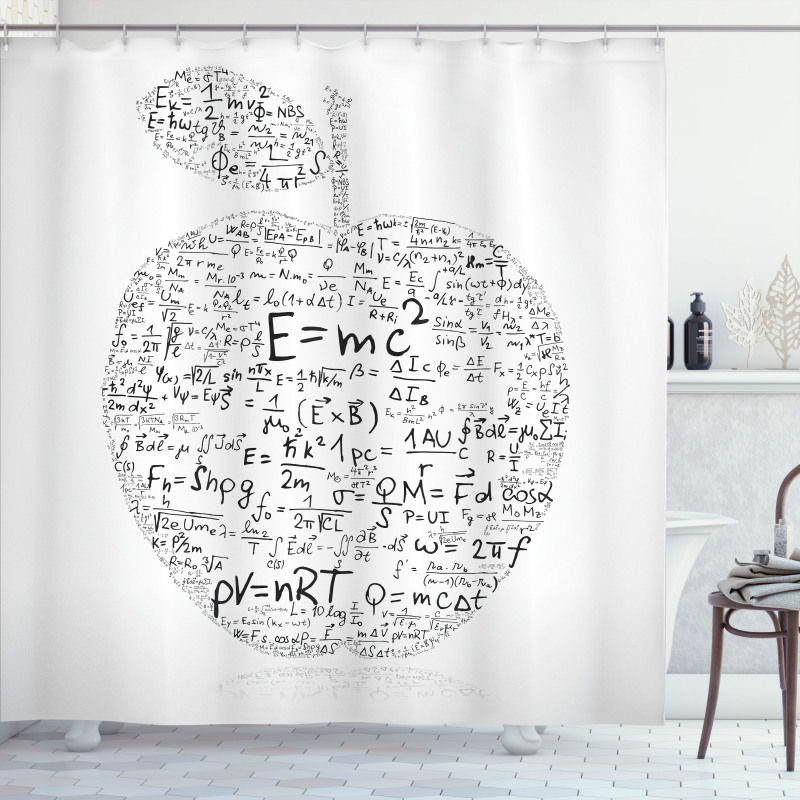 Equations Learning Shower Curtain