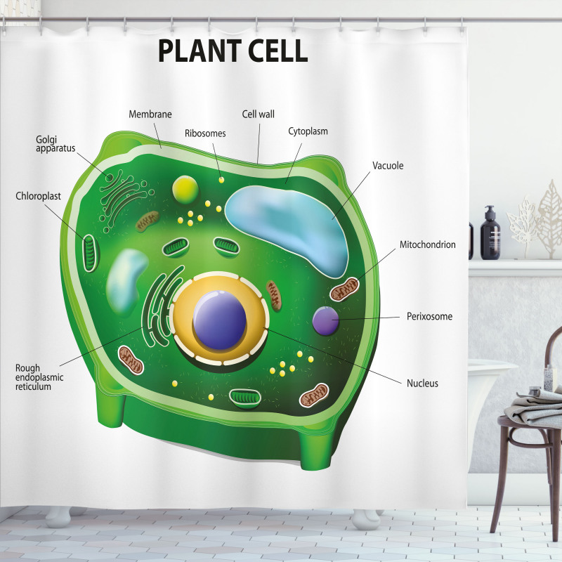 Cell Biology Plant Shower Curtain