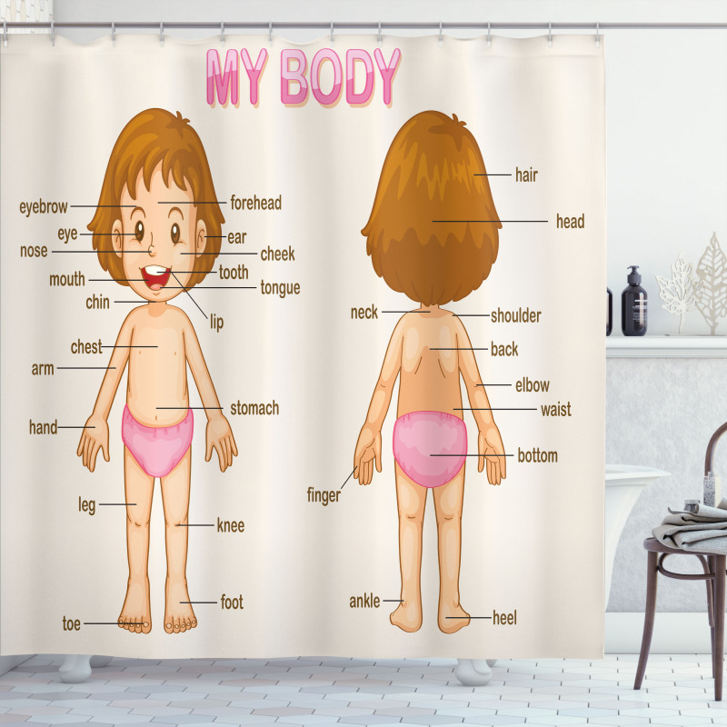 Cartoon Children Shower Curtain