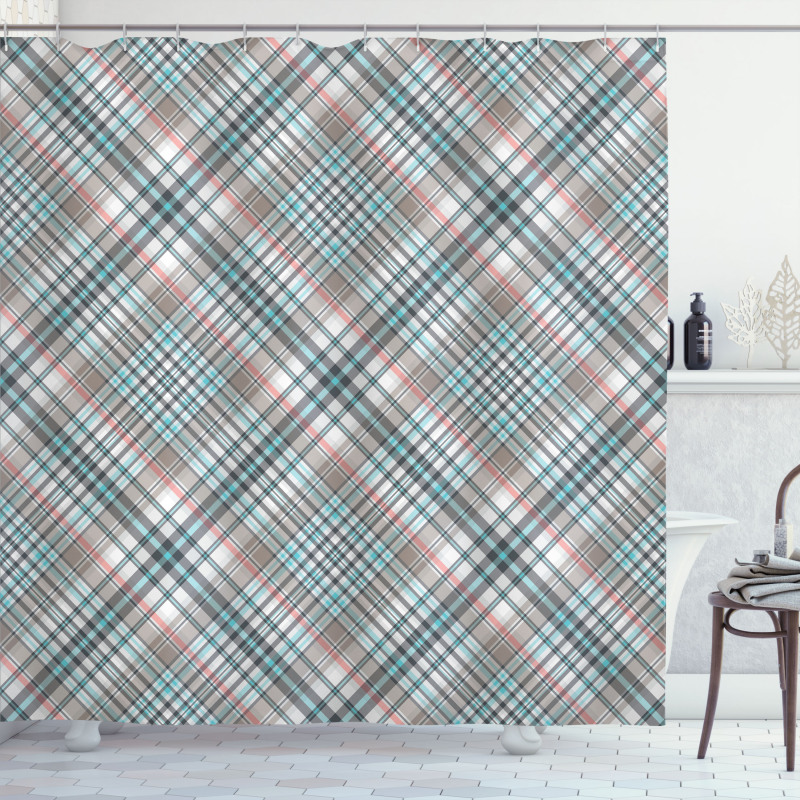 Traditional Plaid Shower Curtain
