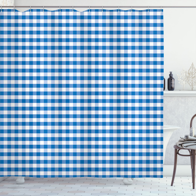 Gingham Monochrome Shower Curtain