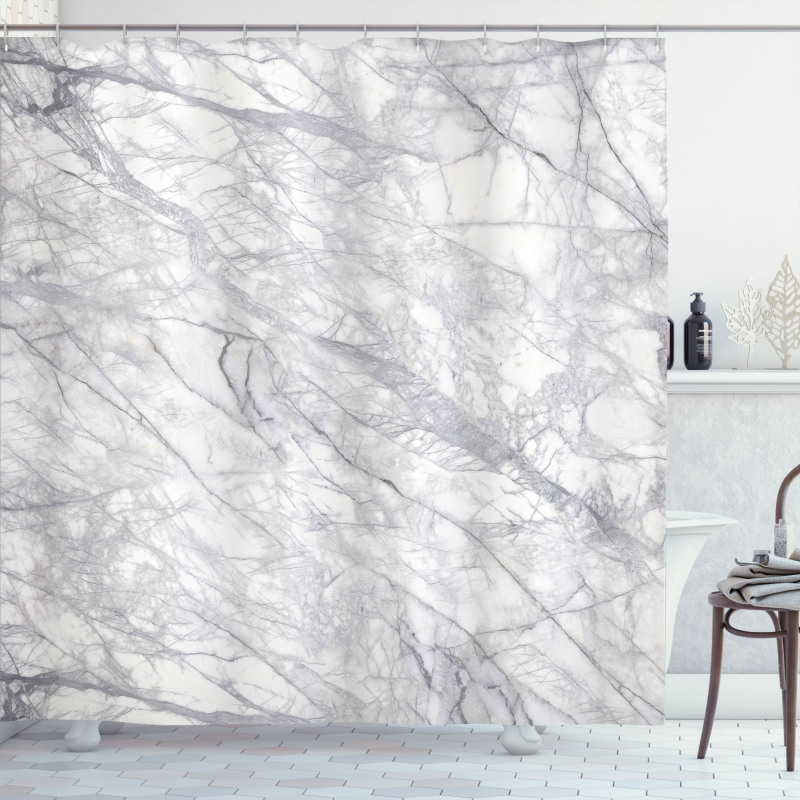 Fracture Lines and Veins Shower Curtain