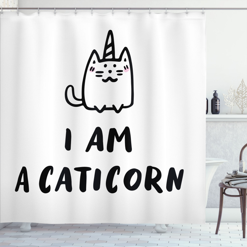 Humorous Writing Shower Curtain