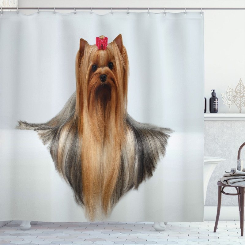 Groomed Hair Shower Curtain