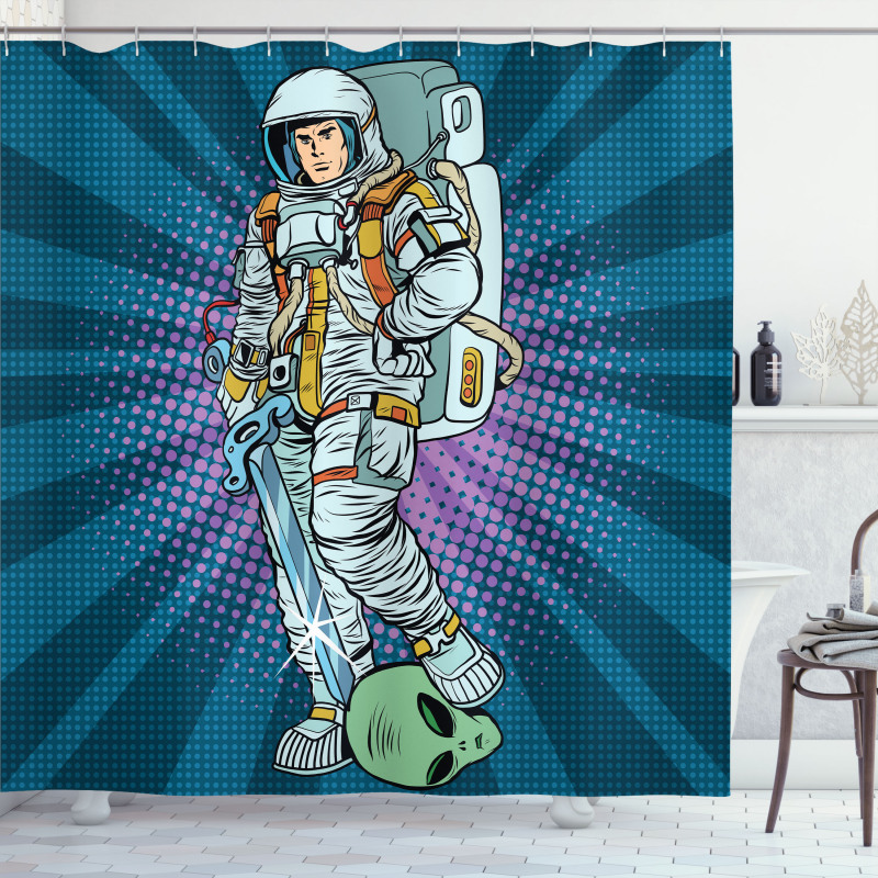 Galaxy Design Shower Curtain