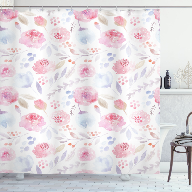 Delicate Spring Buds Shower Curtain